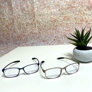 AQWANO NWT Reading Glasses Computer Blue Light Blocking - Set of Two +2.50